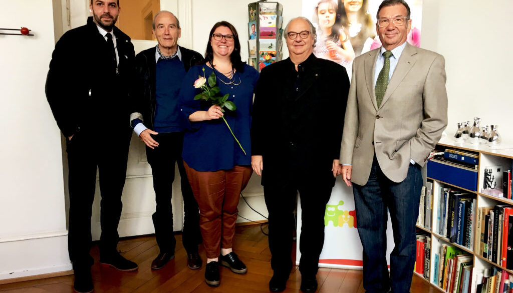 Kiwanis Club Basel Wartenberg mit Geschäftsleiterin Catia Gehrig von der Stiftung für krebskranke Kinder